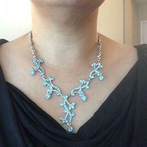 Sky blue stone necklace